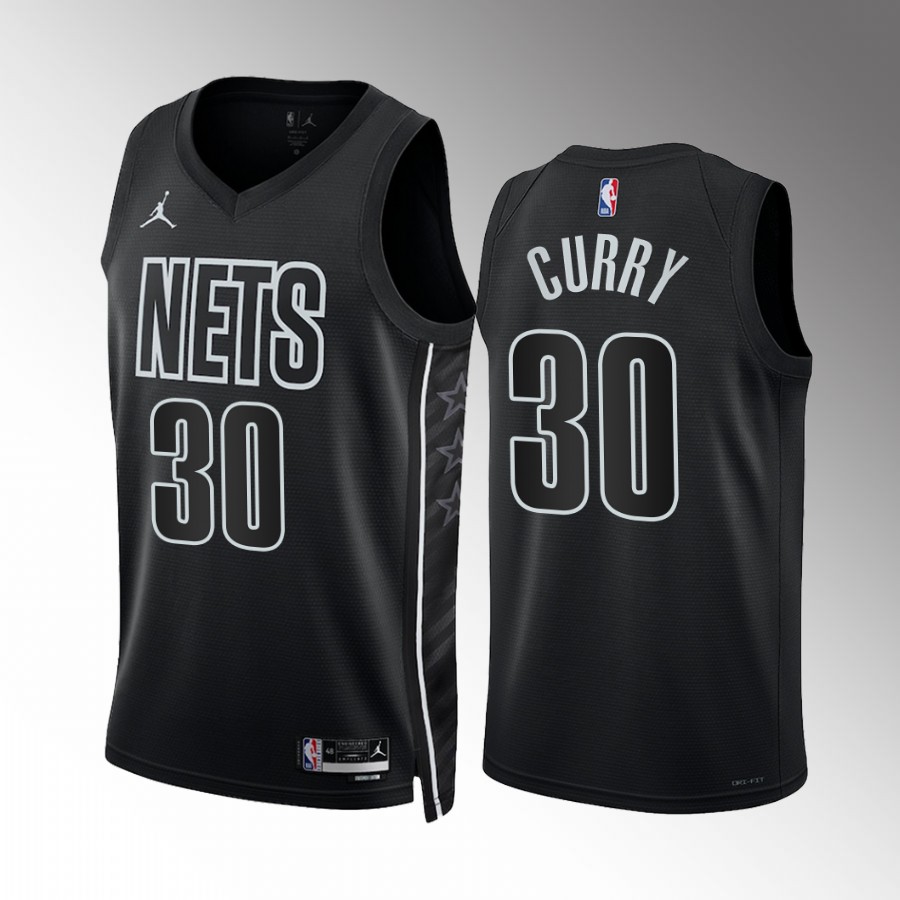 Seth Curry 2022-23 Brooklyn Nets Black #30 Statement Edition Jersey Swingman