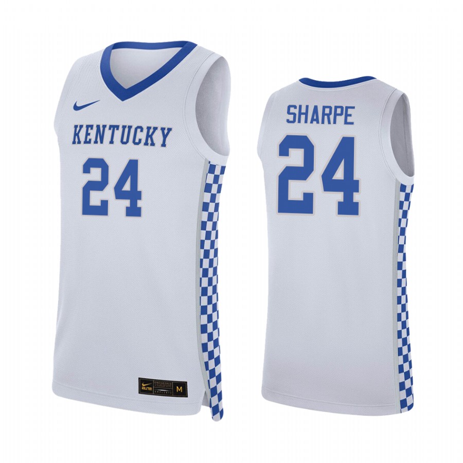 Shaedon Sharpe Kentucky Wildcats White Jersey Home No.1 recruit 2022 Class