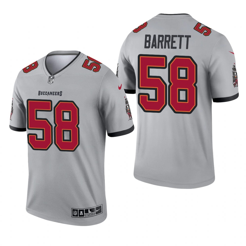 Shaquil Barrett Tampa Bay Buccaneers Gray Jersey Inverted Legend - Men's