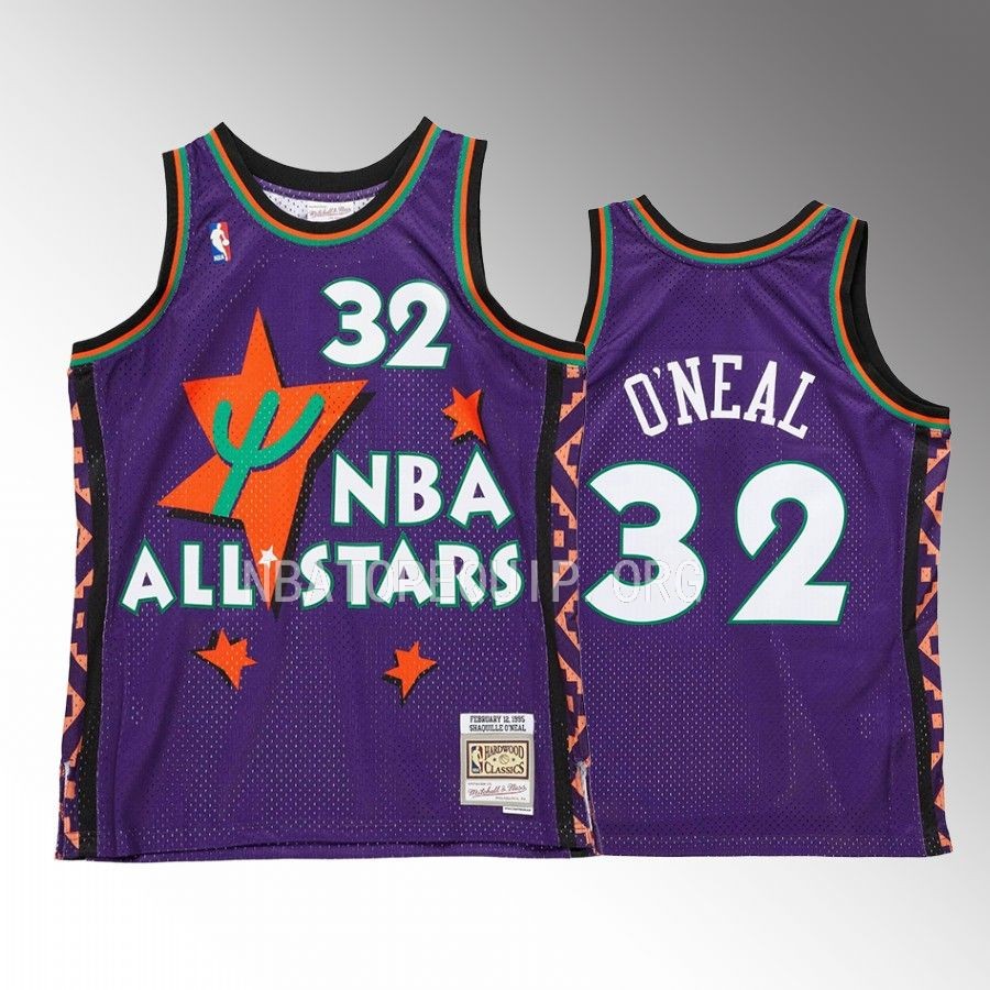 Shaquille O'Neal 1995-96 All-Star Purple Hardwood Classics East #32 Jersey