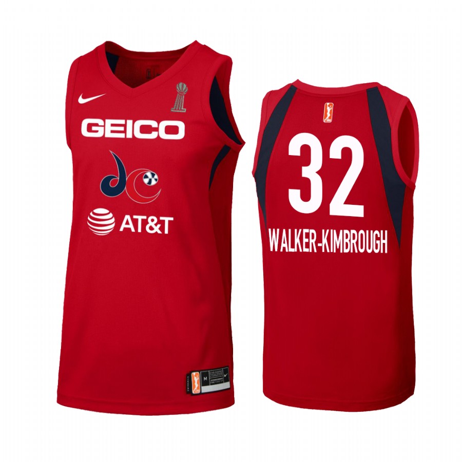 Shatori Walker-Kimbrough Washington Mystics 2019 WNBA Champions Women's Red Jersey