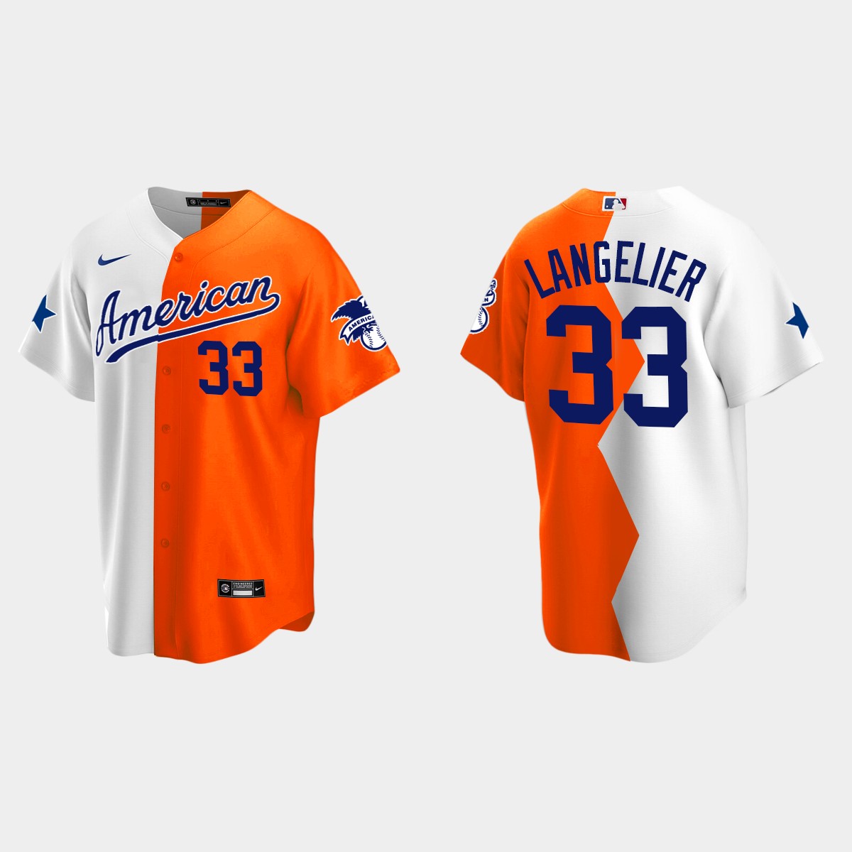 Shea Langeliers MLB 2022 All-Star Futures Game Split Jersey - White Orange