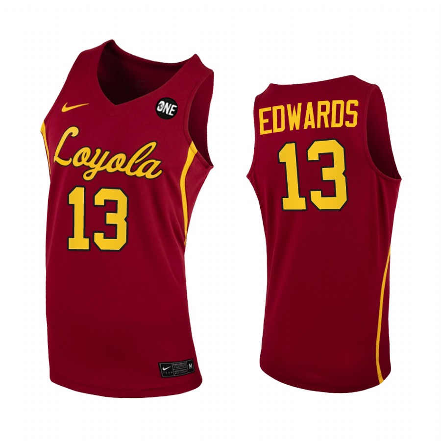 Sheldon Edwards Loyola Chicago Ramblers Red Jersey 2022-23 College