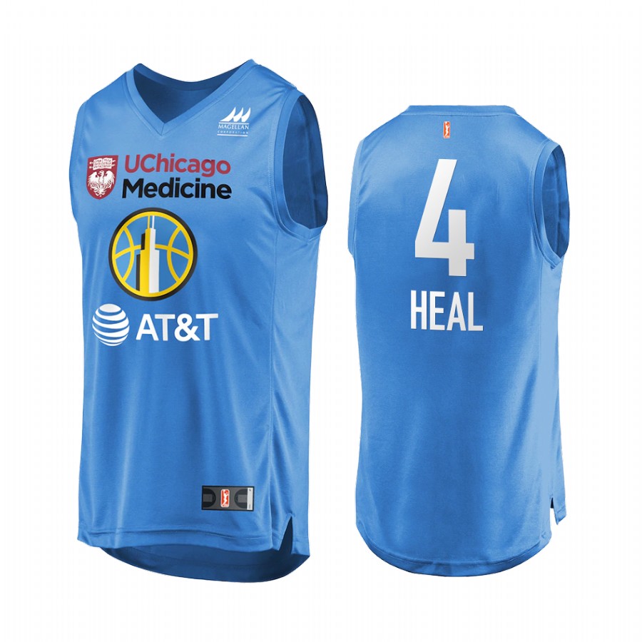 Shyla Heal WNBA 2021 Draft First round Men Blue Jersey