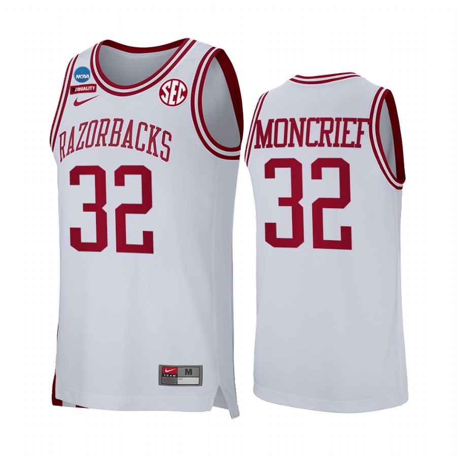 Sidney Moncrief Arkansas Razorbacks White Jersey Retro  Alumni