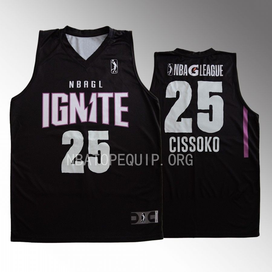 Sidy Cissoko NBA G League Ignite #25 Black Purple 2022-23 Jersey