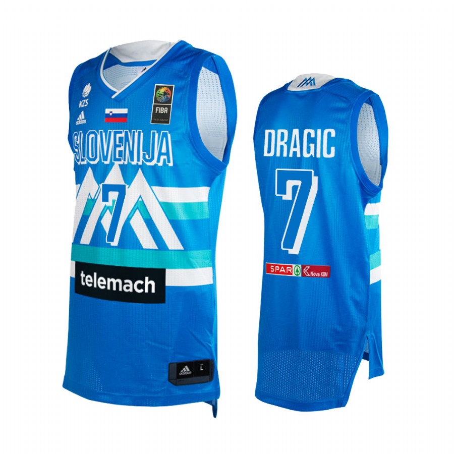 Slovenia  Goran Dragic Blue 2021 Tokyo Olympics Jersey
