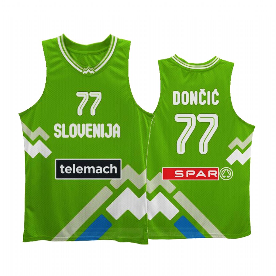 Slovenija Luka Doncic Green Historic Performance Jersey Special