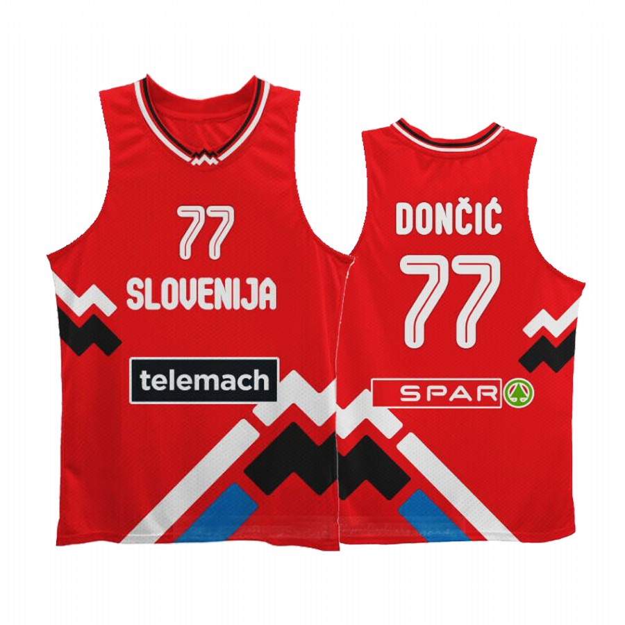 Slovenija Luka Doncic Red Olympics History Player Jersey Special