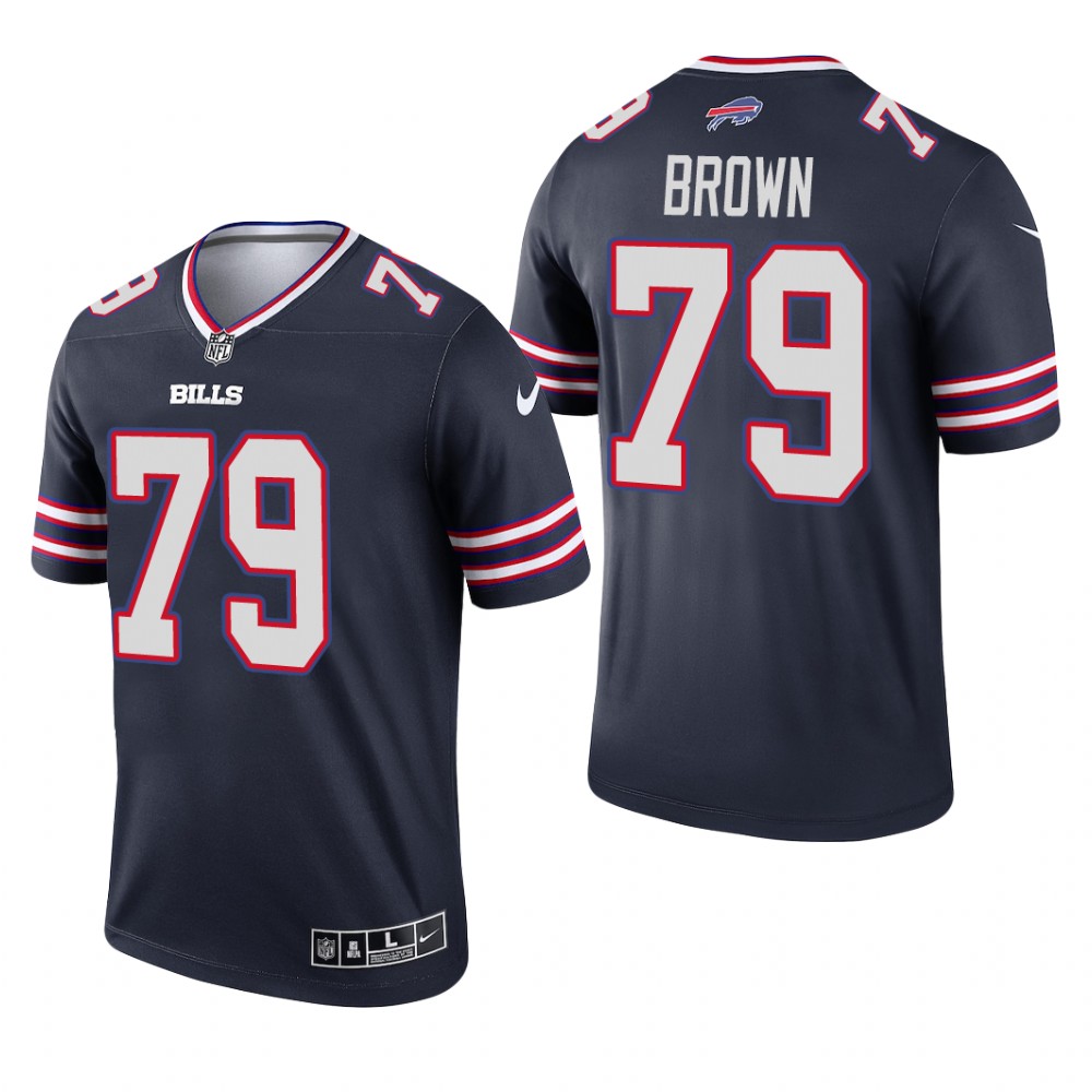 Spencer Brown Buffalo Bills Navy Jersey Inverted Legend - Men's