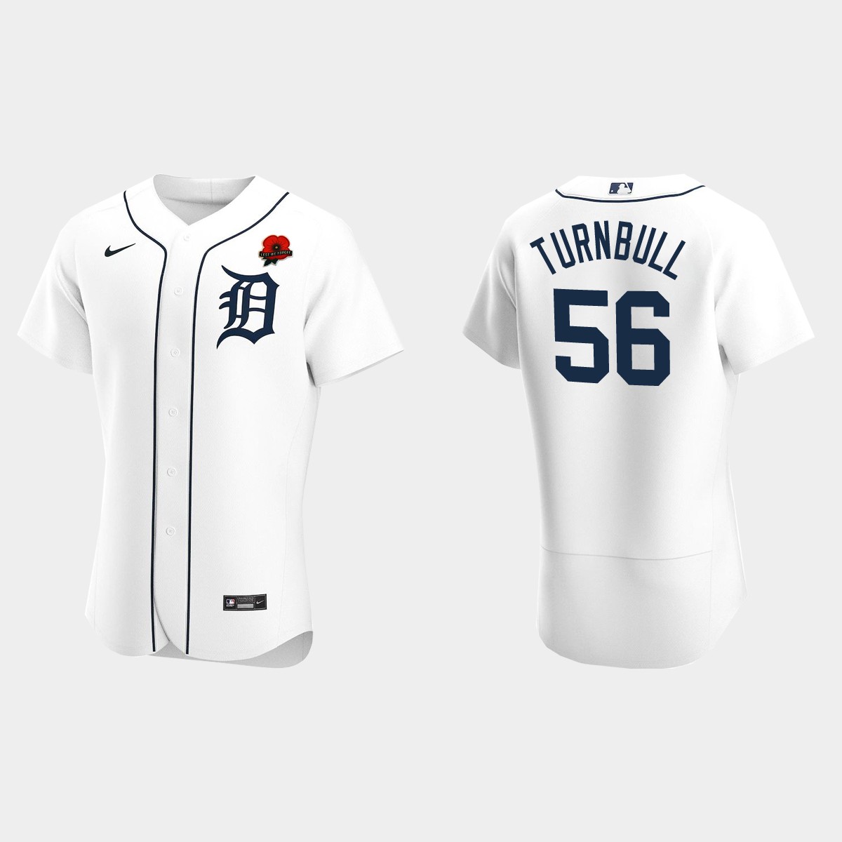 Spencer Turnbull Detroit Tigers 2021 Memorial Day Jersey - White