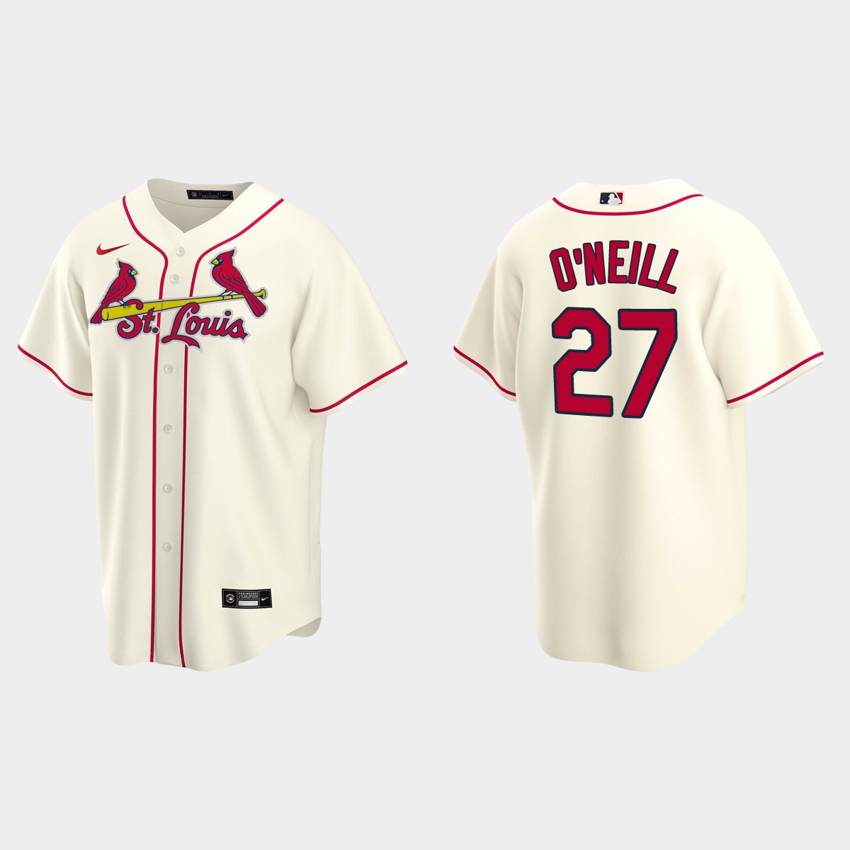 St. Louis Cardinals #27 Tyler O'Neill Alternate Jersey - Cream