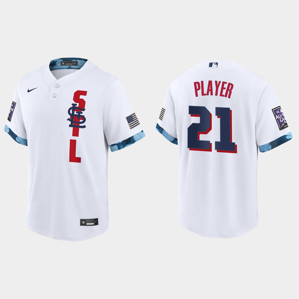 St. Louis Cardinals Custom 2021 MLB All-Star Game Jersey - White