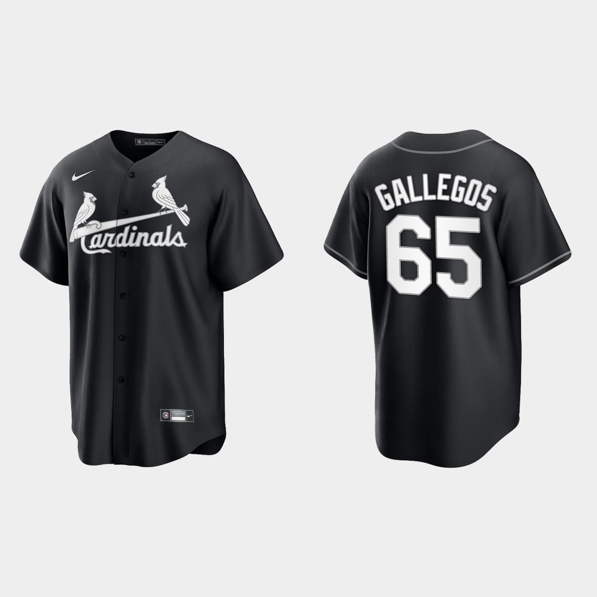 St. Louis Cardinals Giovanny Gallegos Jersey - Black White