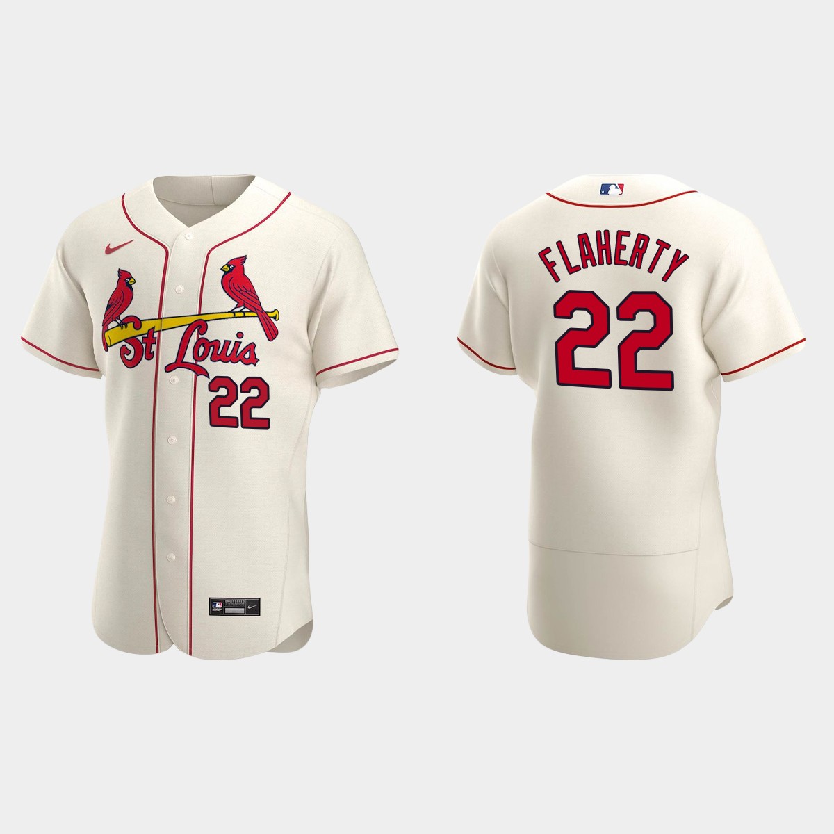 St. Louis Cardinals Jack Flaherty #22 Cream 2020 Alternate Jersey