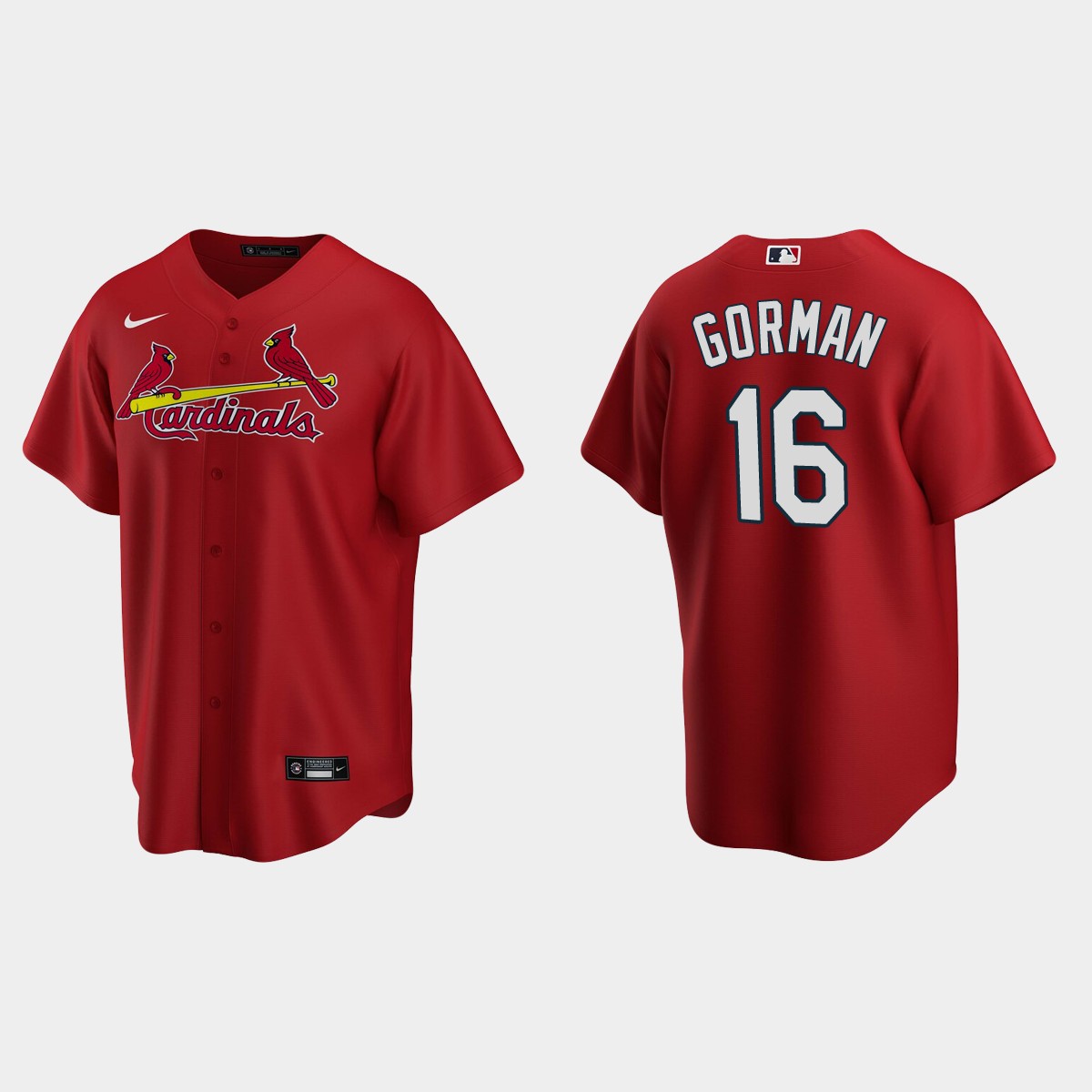 St. Louis Cardinals Nolan Gorman Alternate Jersey - Red