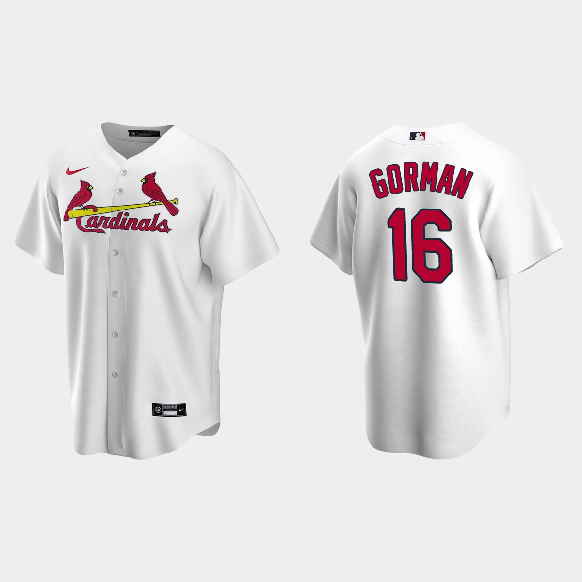 St. Louis Cardinals Nolan Gorman Home Jersey - White