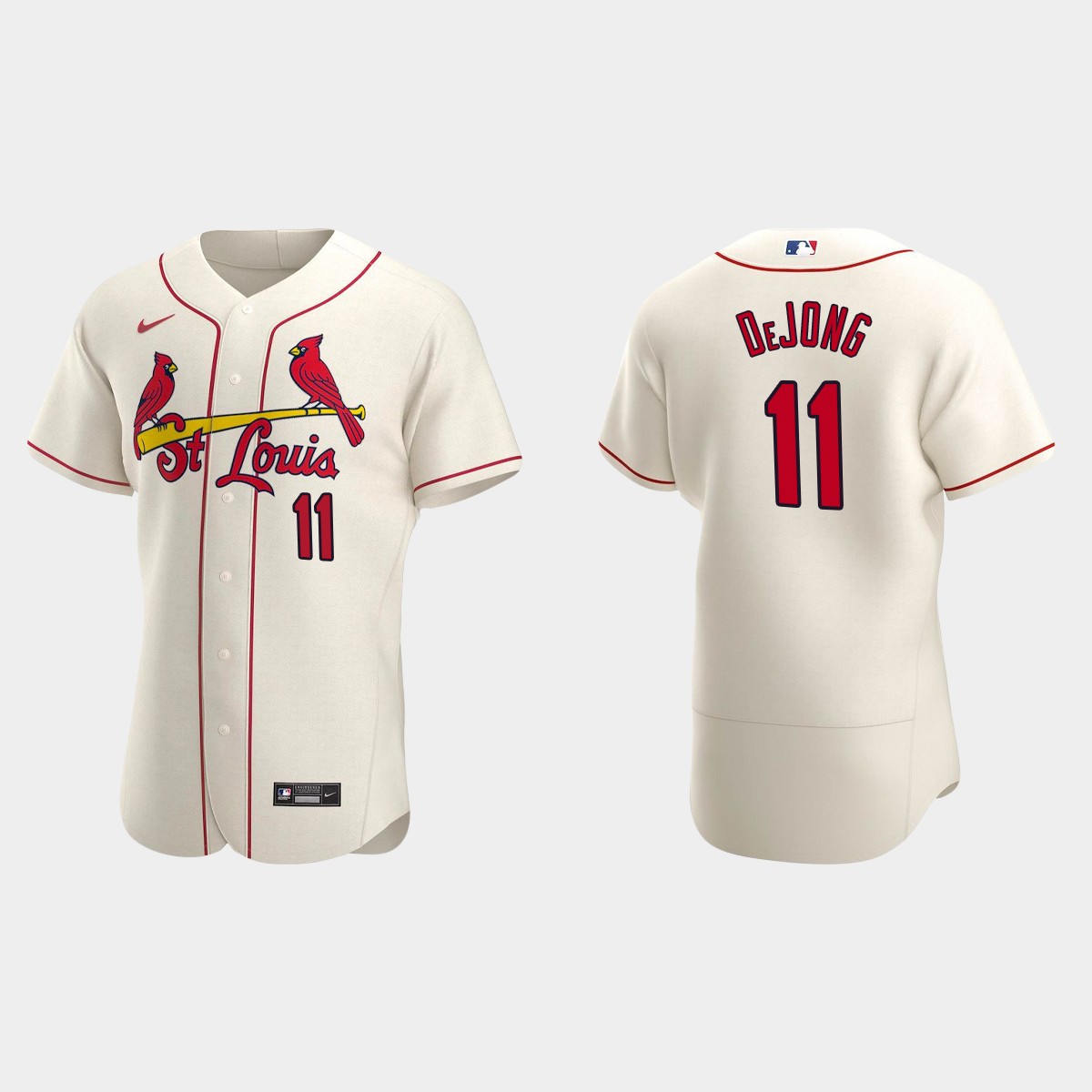 St. Louis Cardinals Paul DeJong #11 Cream 2020 Alternate Jersey
