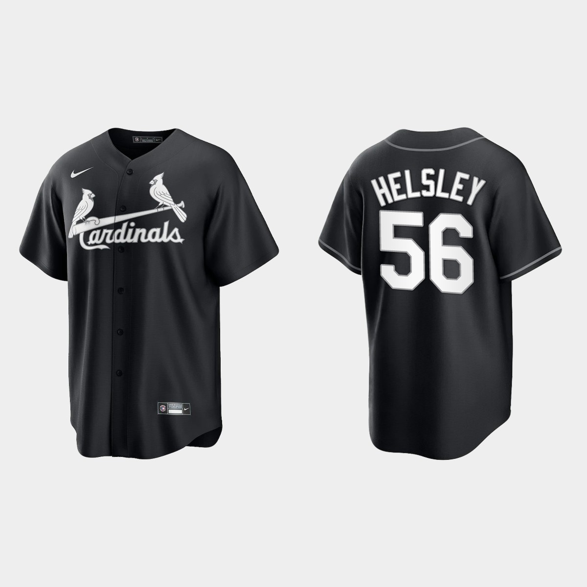 St. Louis Cardinals Ryan Helsley Jersey - Black White