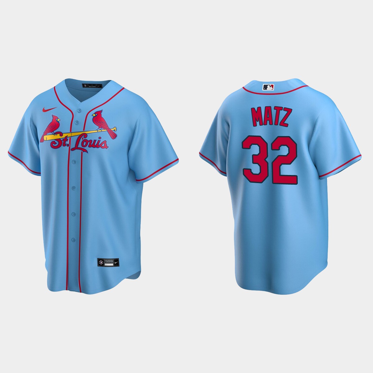 St. Louis Cardinals Steven Matz Alternate Jersey - Light Blue