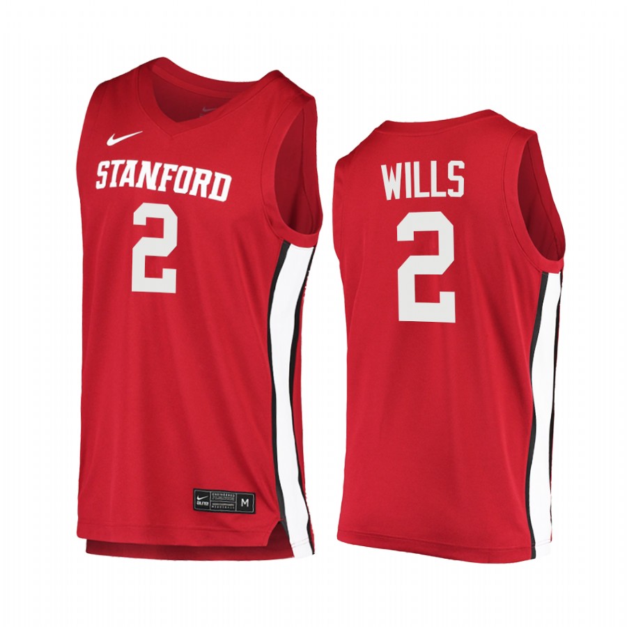 Stanford Cardinal Bryce Wills Red College  2020-21 Jersey