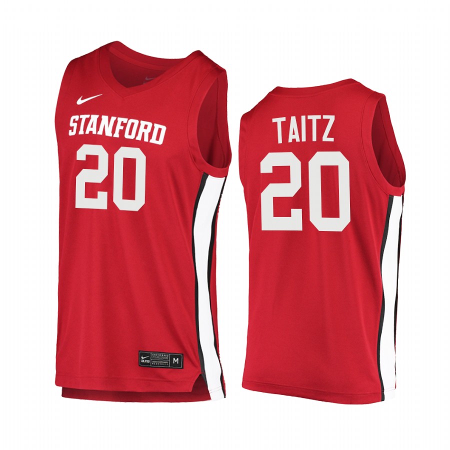 Stanford Cardinal Noah Taitz Red College  2020-21 Jersey