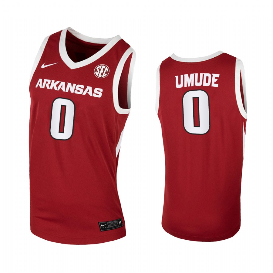 Stanley Umude Arkansas Razorbacks Red Jersey 2022 College