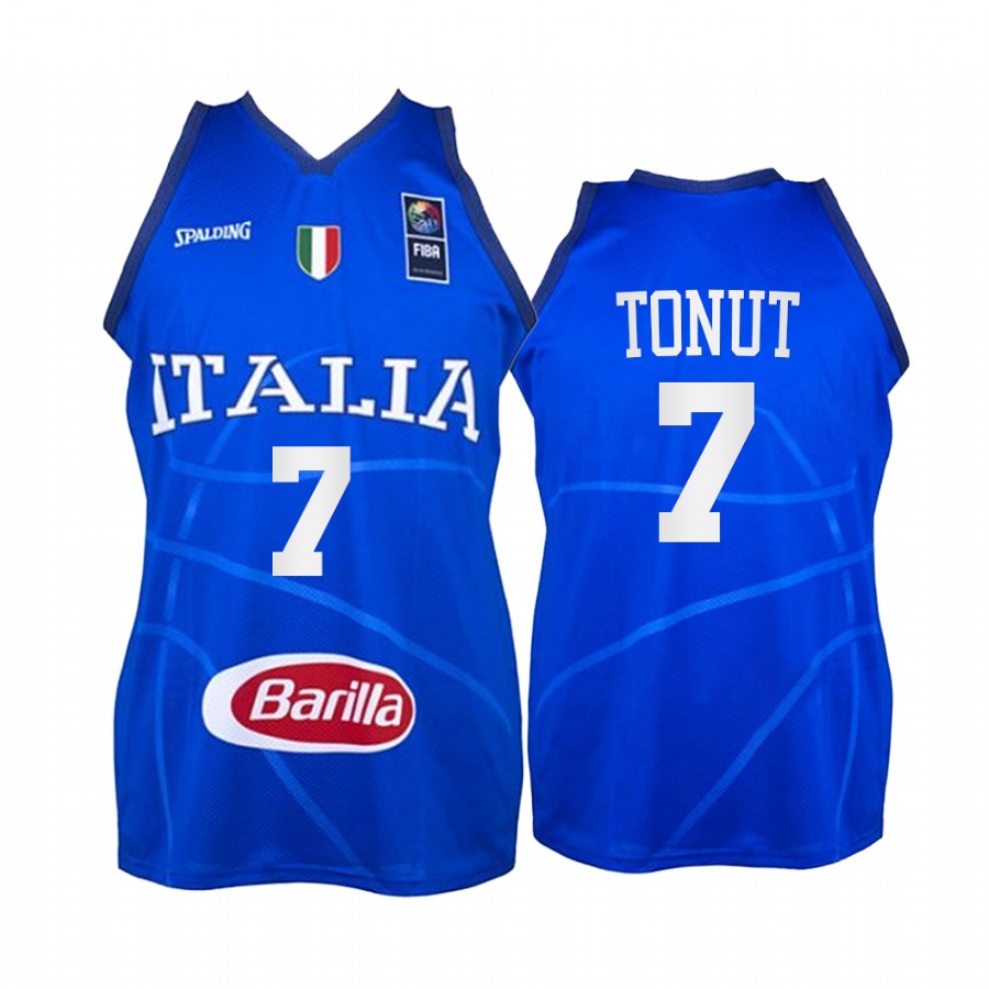 Stefano Tonut Italy  #7 Blue 2021 Tokyo Olymipcs Limited Jersey