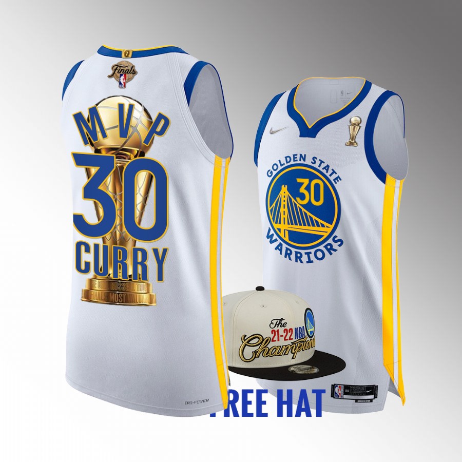 Stephen Curry 2022 NBA Finals MVP Jersey Warriors White