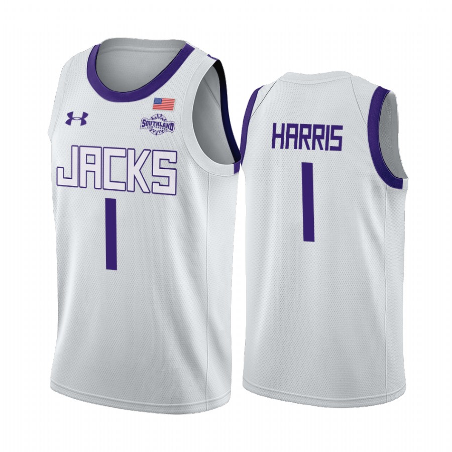 Stephen F. Austin Lumberjacks Kevon Harris White Home College  Jersey