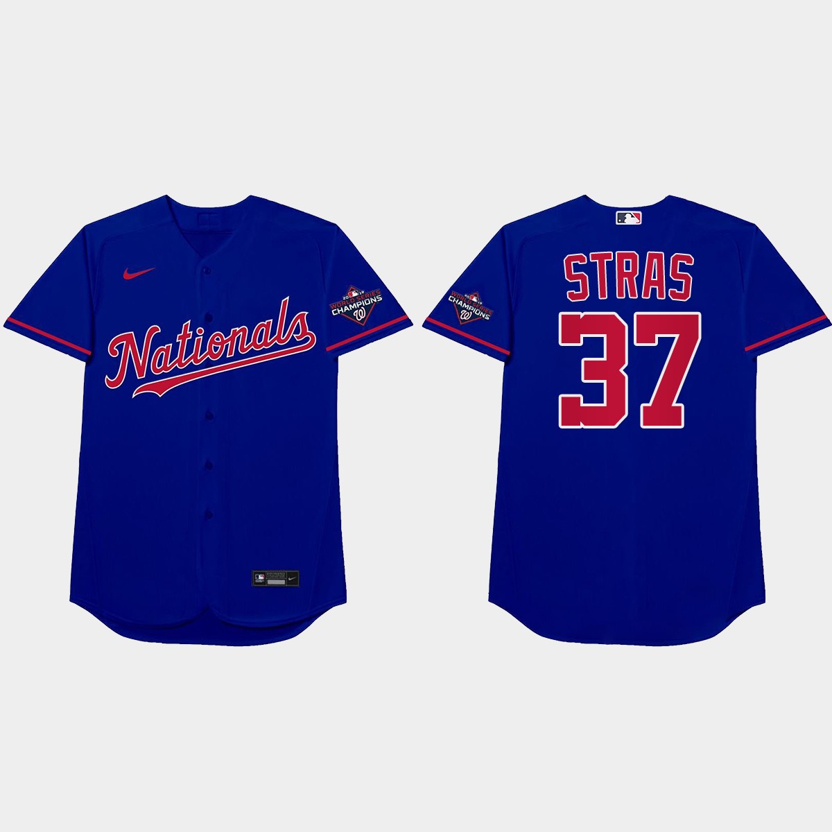 Stephen Strasburg 2021 Players' Weekend Stras Nickname Jersey - Royal