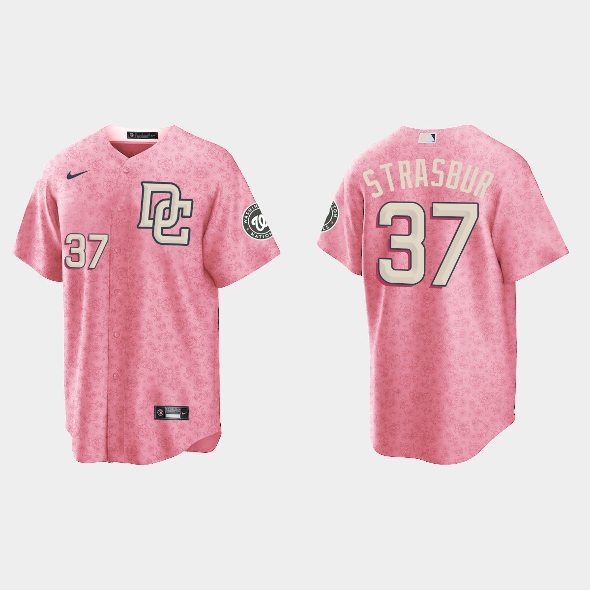 Stephen Strasburg Washington Nationals City Connect Special Edition jersey - Pink