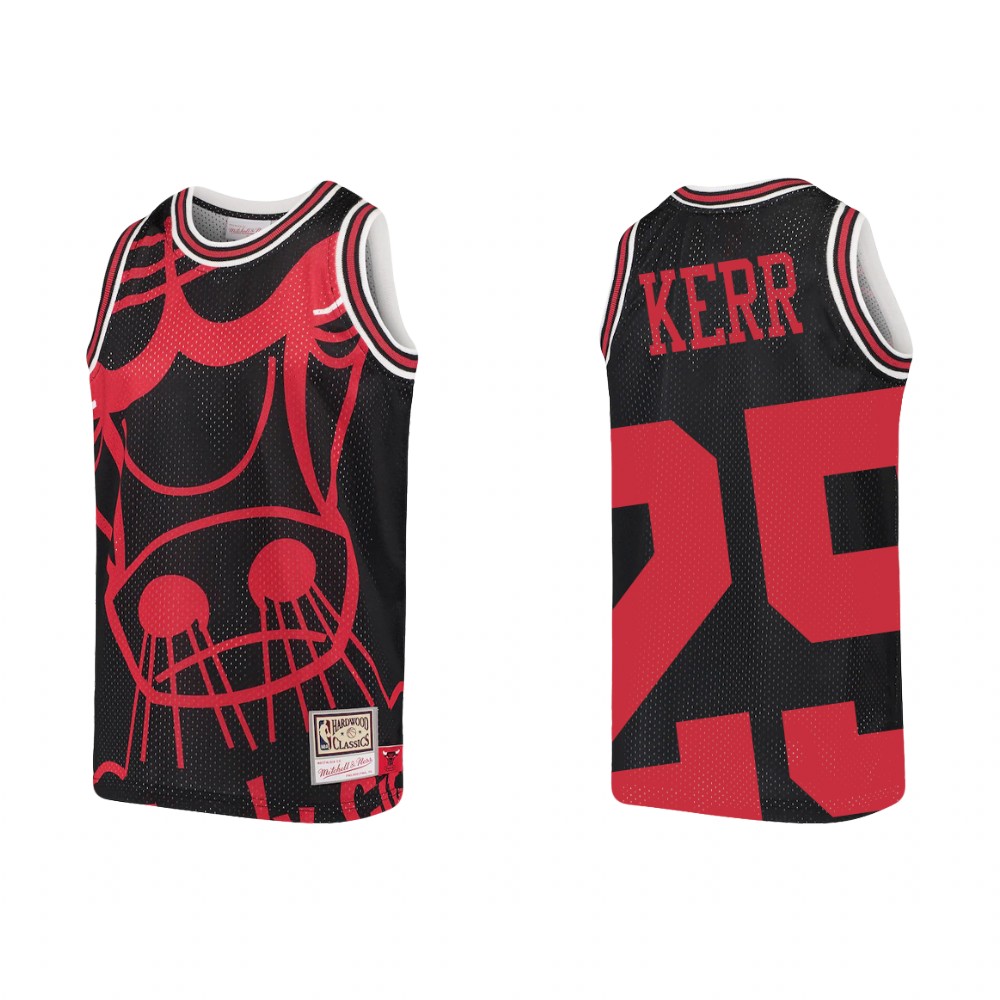 Steve Kerr Chicago Bulls Big Face Youth Jersey - Black