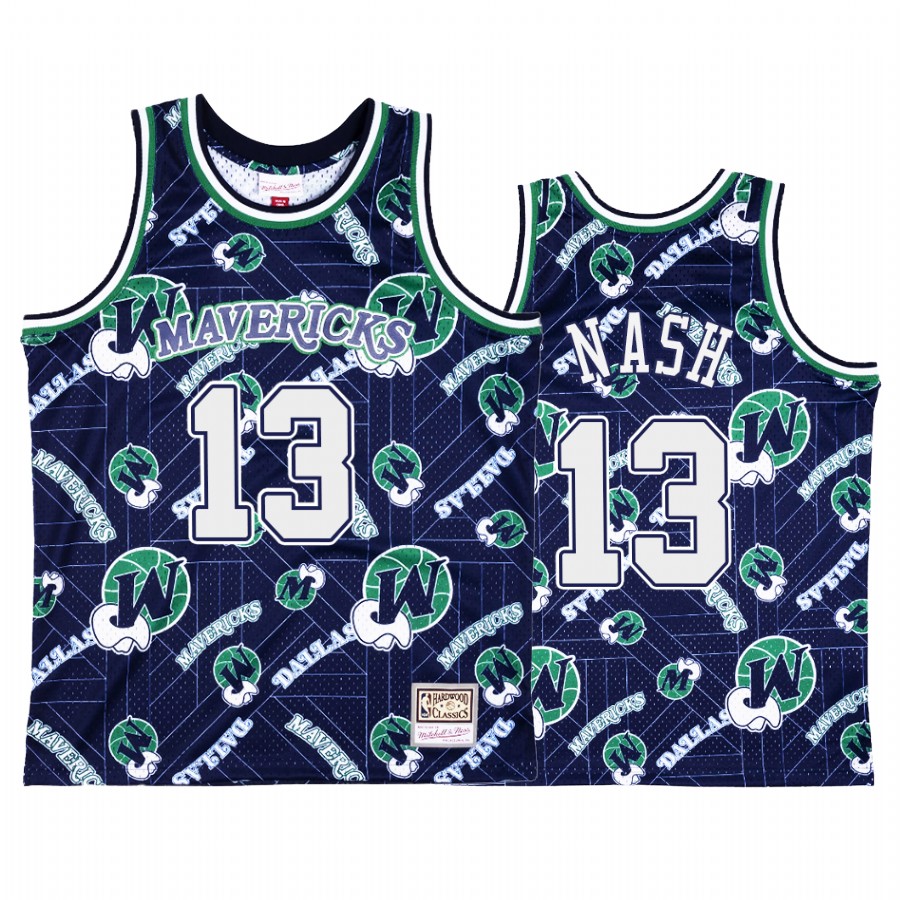 Steve Nash #13 Dallas Mavericks Blue Tear Up Pack Jersey