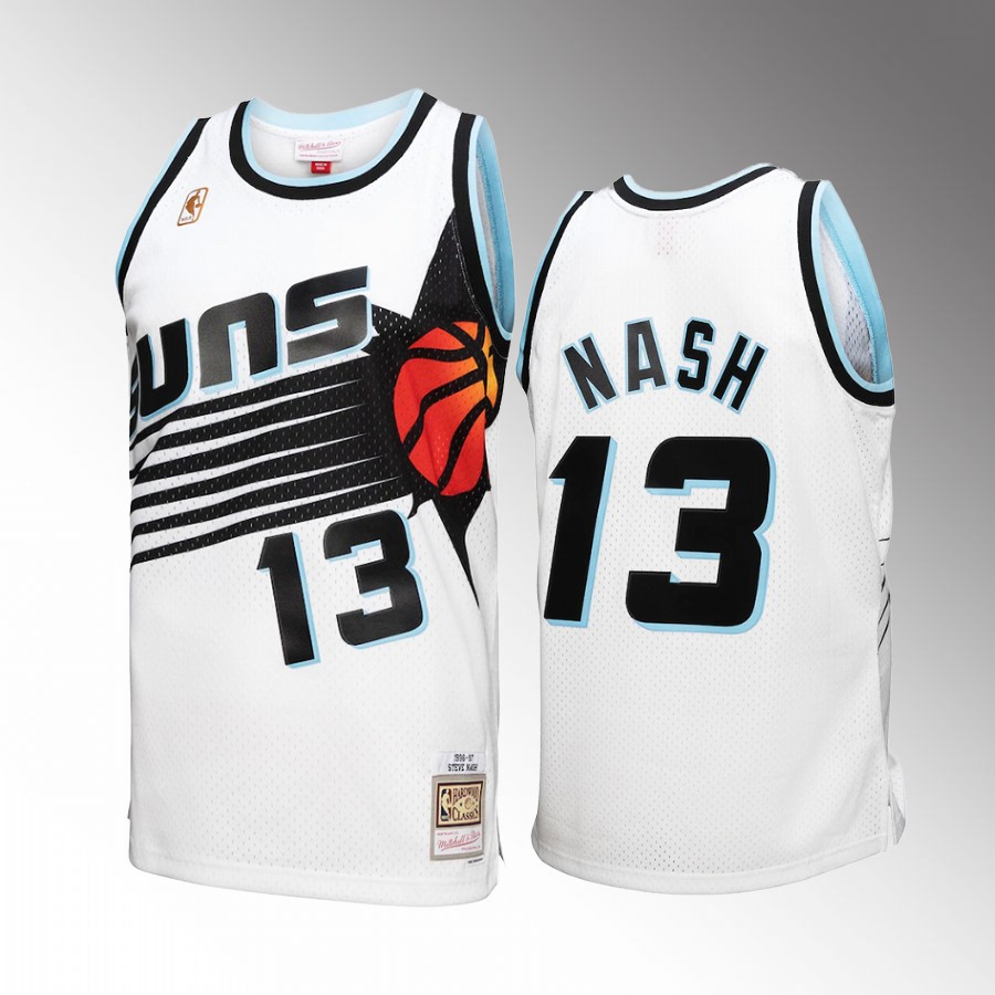 Steve Nash #13 Phoenix Suns Reload 3.0 White 1996-97 Hardwood Classics Jersey