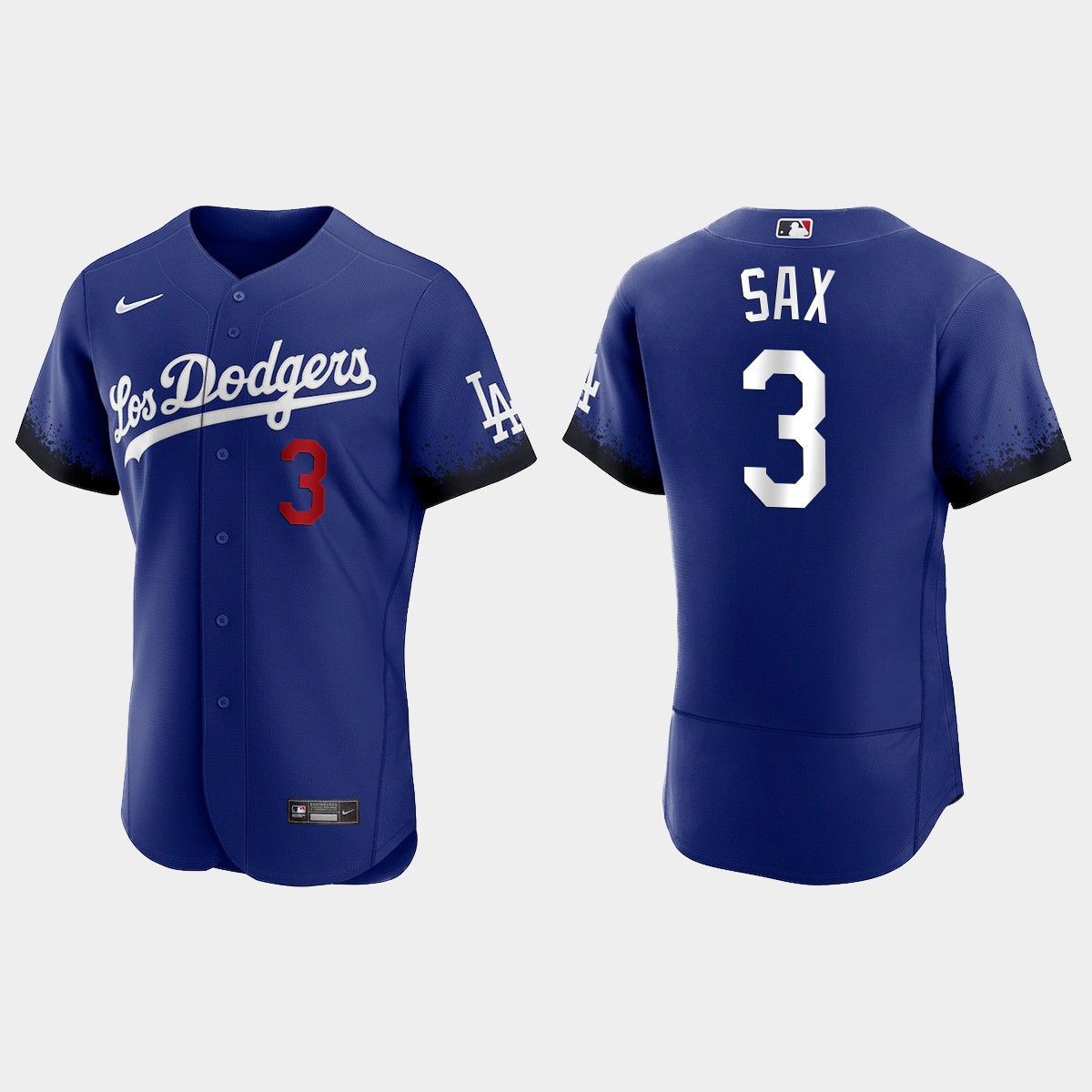 Steve Sax Los Angeles Dodgers 2021 City Connect Jersey - Royal