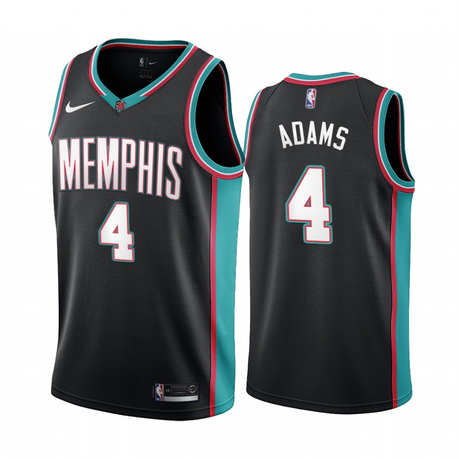Steven Adams Memphis Grizzlies 2021 Classic Edition Black #4 Jersey