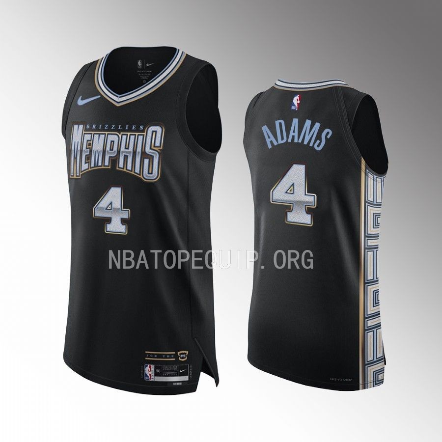 Steven Adams Memphis Grizzlies 2022-23 City Edition #4 Jersey Black