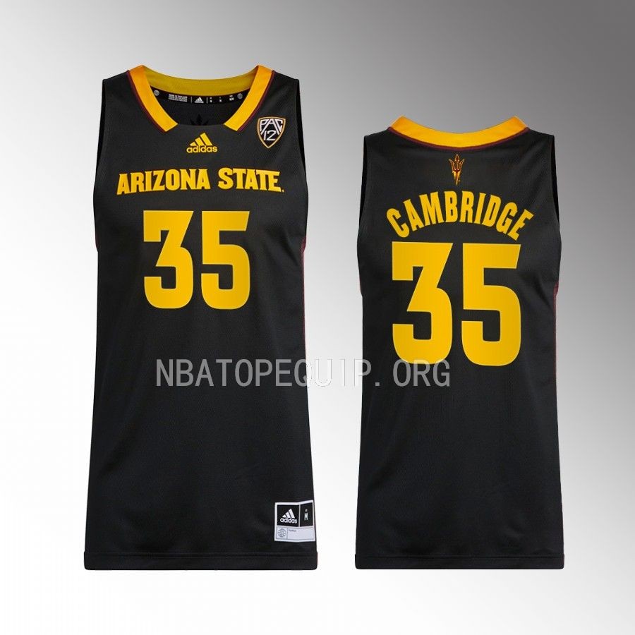 Sun Devils Devan Cambridge Jersey 2022-23 Swingman  Black Uniform