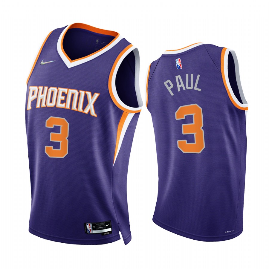Suns Chris Paul 75th Diamond Anniversary Purple 2021-22 Jersey Icon Edition