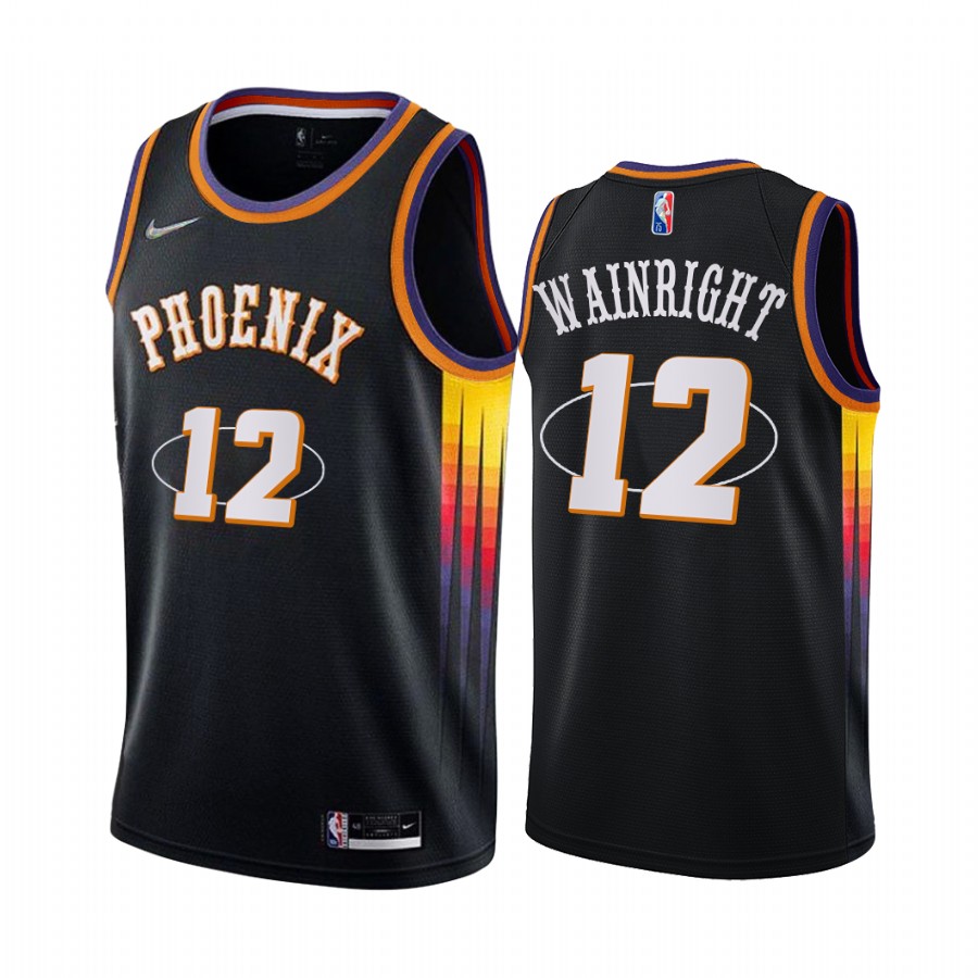 Suns Ishmail Wainright Black NBA 75th Season 2021-22 Mixtape Edition #12 Jersey