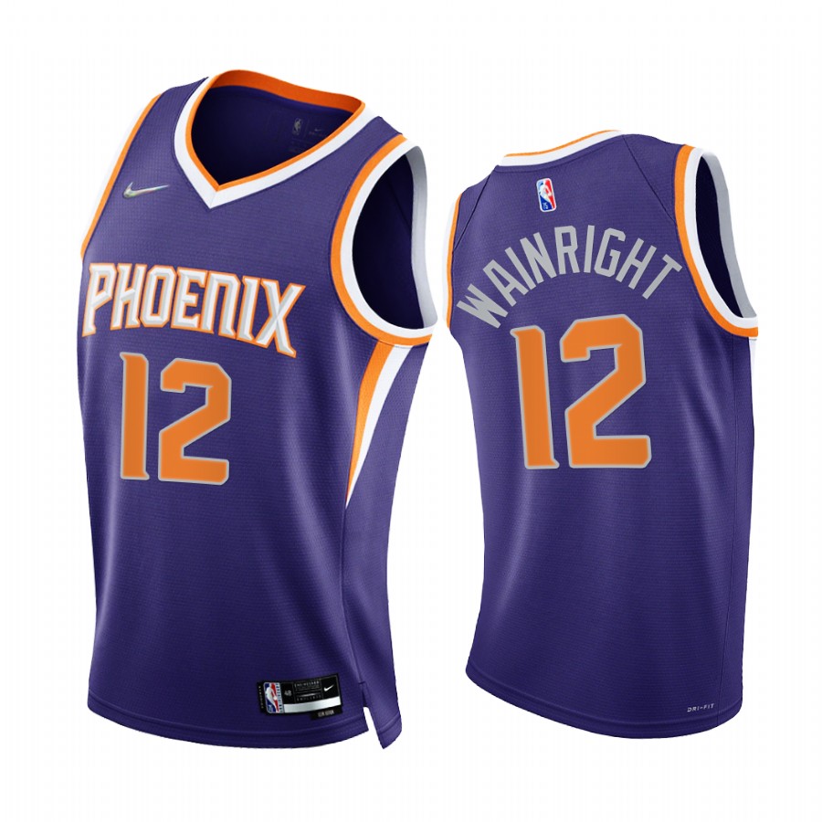 Suns Ishmail Wainright Purple 75th Anniversary 2021-22 Icon Edition #12 Jersey