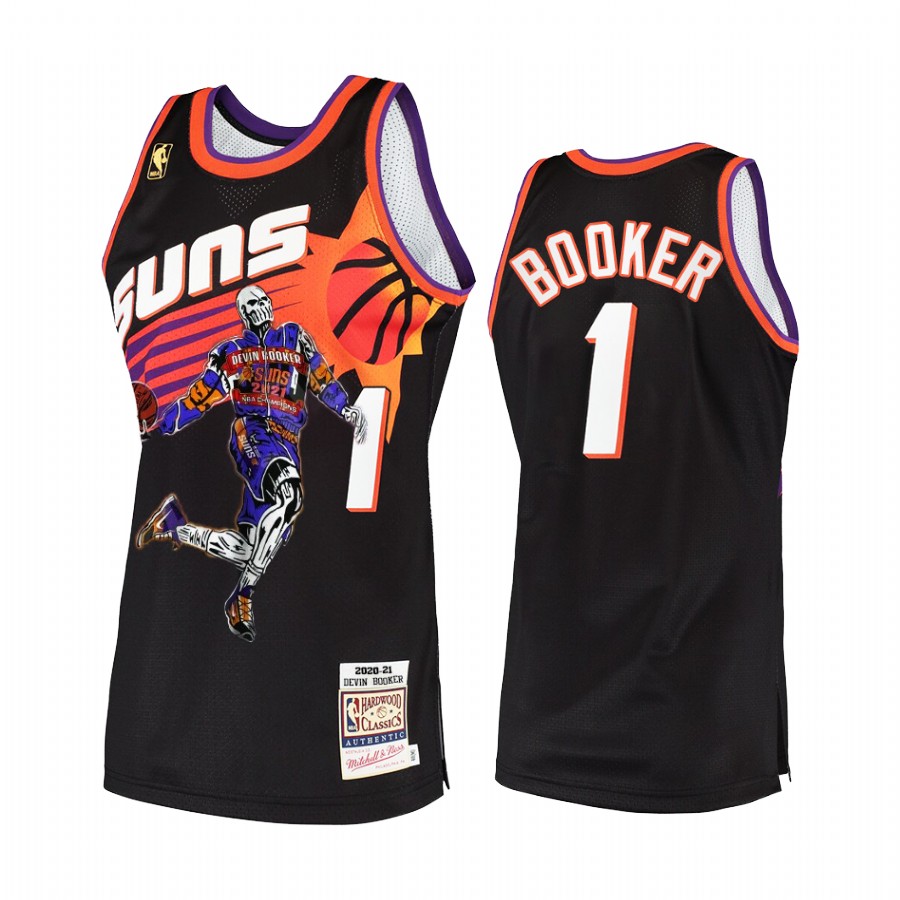 Suns x Warren Lotas Devin Booker Son of the Valley #1 Black Jersey