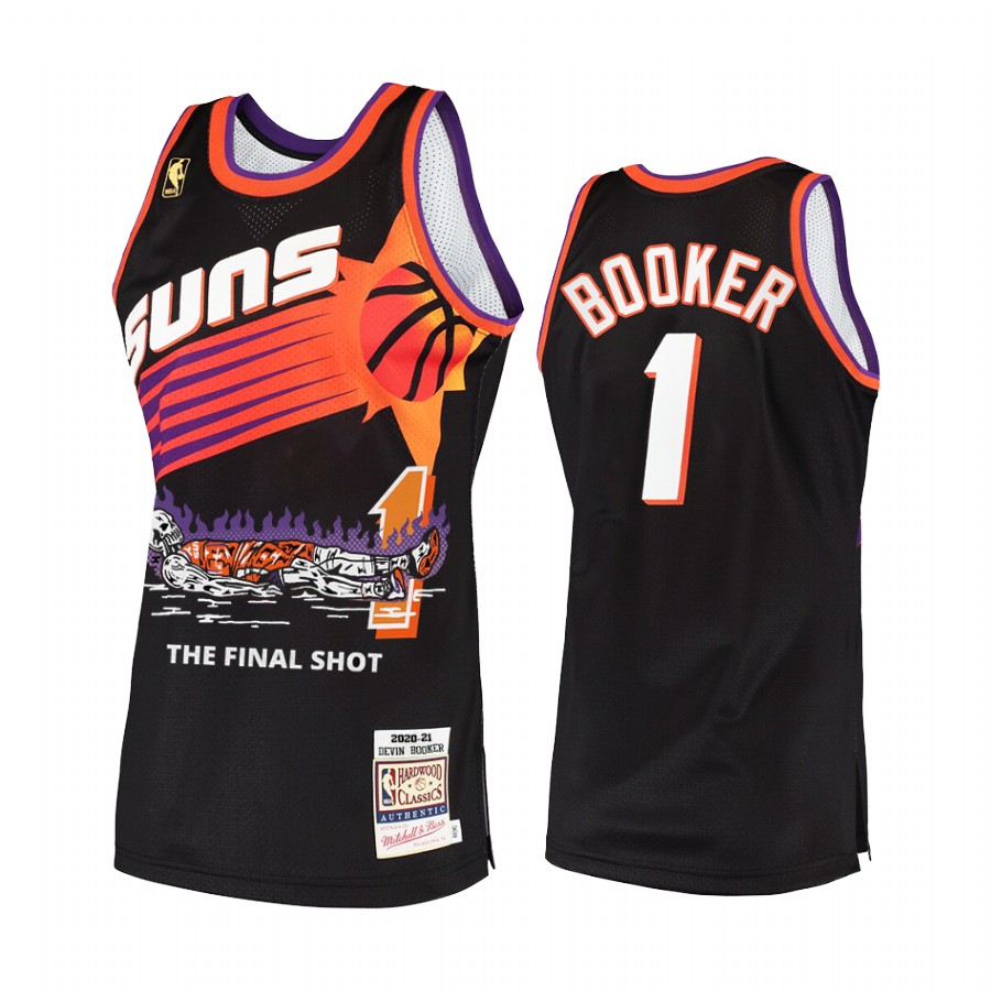 Suns x Warren Lotas Devin Booker The Final Shot #1 Black Jersey