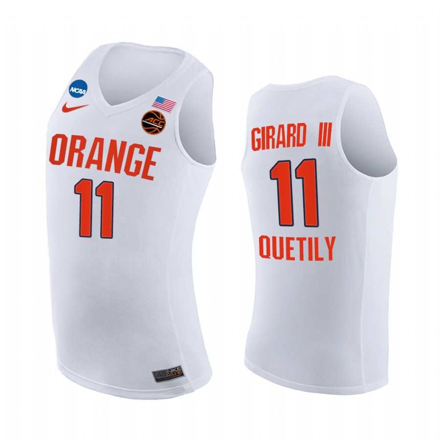 Syracuse Orange 2021 March Madness Sweet 16 Joseph Girard III #11 Jersey March Madness White