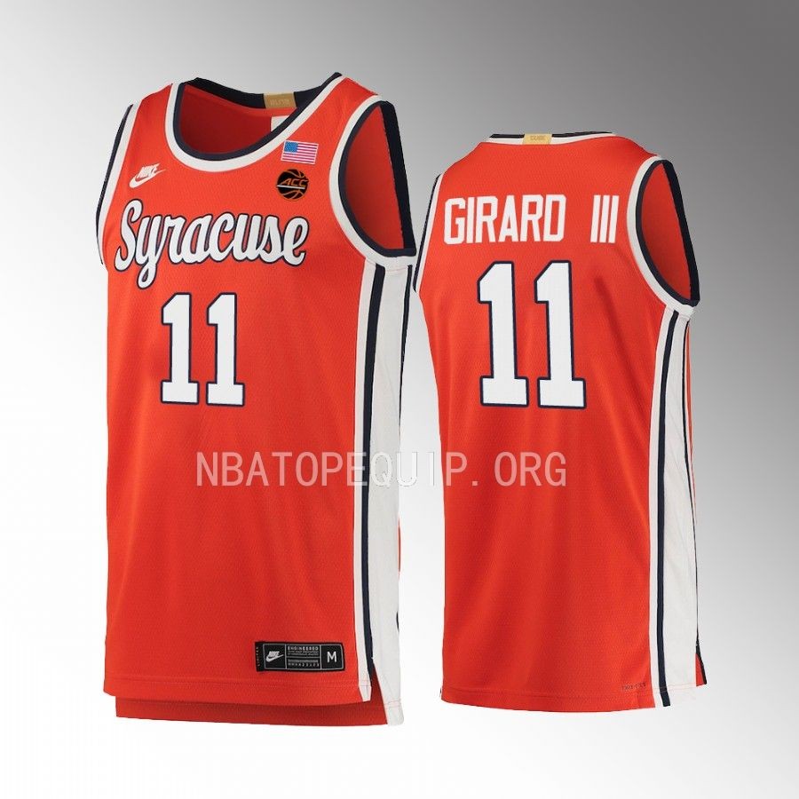 Syracuse Orange Joseph Girard III Jersey 2022-23 Retro  Orange Limited Uniform