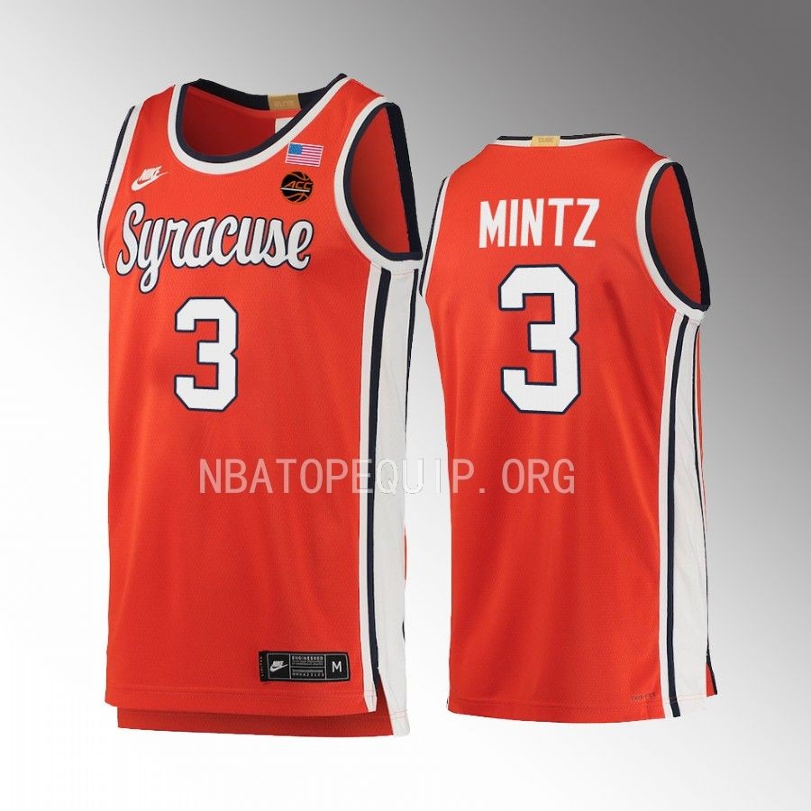 Syracuse Orange Judah Mintz Jersey 2022-23 Retro  Orange Limited Uniform