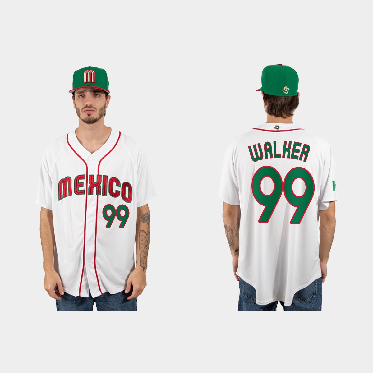 Taijuan Walker Mexico  2023 World  Classic Jersey - White