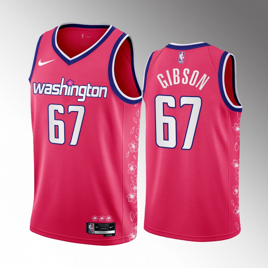 Taj Gibson #67 Washington Wizards 2022-23 Cherry Blossom City Pink Jersey