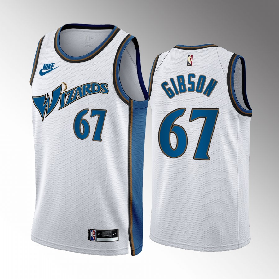 Taj Gibson #67 Washington Wizards 2022-23 Classic Edition White Jersey